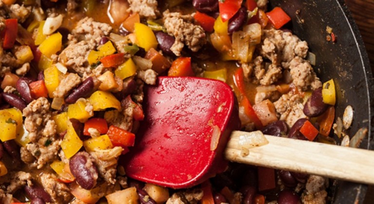 سلطة التاكو بلحم الديك الرومي