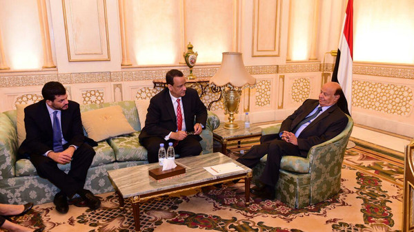 اجتماع بين الرئيس اليمني والمبعوث الأممي بالرياض لإنقاذ مشاورات اليمن