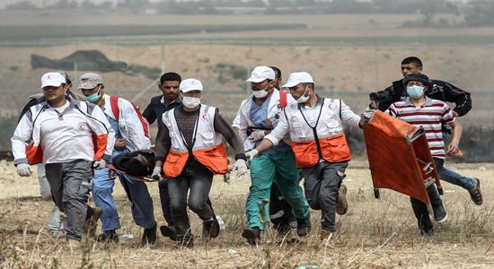 بماذا وصفت "الصحة" الإصابات التي وقعت على حدود غزة؟!