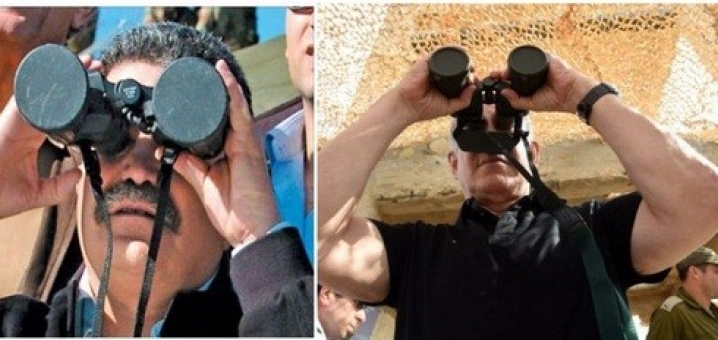 موجة سخرية من نتنياهو الذي حاول رؤية غزة بمنظار مغلق