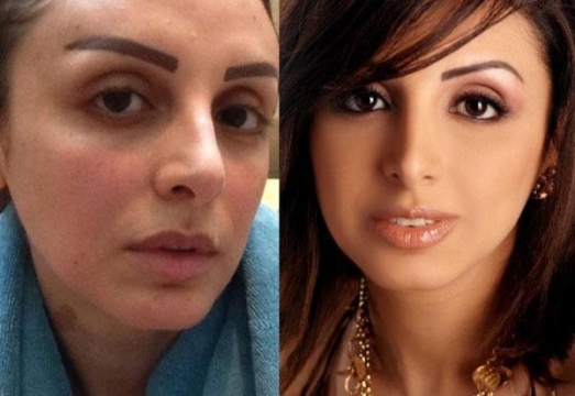 بالصور : اثار التعب والسهر الطويل على النجمات العربيات بعيدا عن مساحيق التجميل