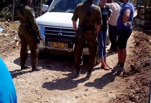 الاحتلال يمنع مواطن من استصلاح أرضه في بيت جالا