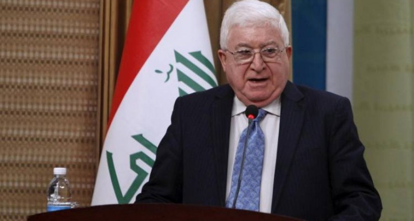 الرئيس العراقي يؤكد دعم بلاده لإقامة الدولة الفلسطينية المستقلة كاملة الحقوق