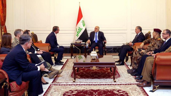 العبادي يؤكد على أهمية التعاون بين العراق والبنتاغون لقطع إمدادات "داعش"