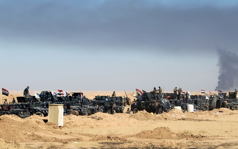 الجيش العراقي يحاول السيطرة على بلدة مسيحية قرب الموصل