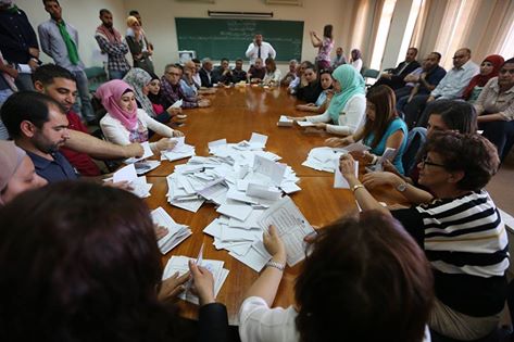 بالصور: الكتلة الإسلامية تحصد 25 مقعد والشبيبة الفتحاوية 21 مقعد في انتخابات جامعة "بيرزيت"