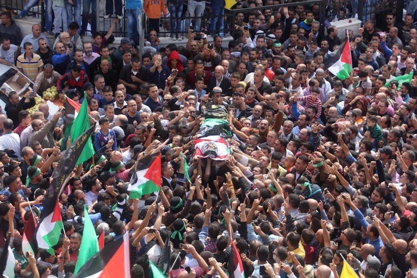 تشيع جثماني الشهيدين تنوح وطقاطقة في بيت لحم