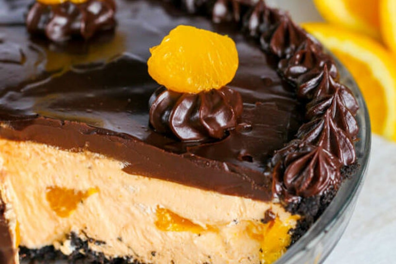 فطيرة البرتقال بالشوكولاتة