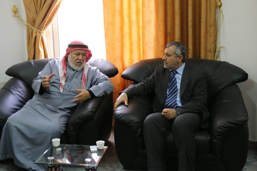 وكيل وزارة العدل يلتقي النائب أبو راس بغزة