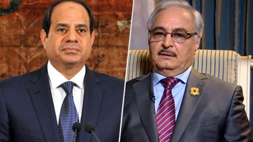 السيسي يستعرض آخر التطورات السياسية في ليبيا مع خليفة حفتر
