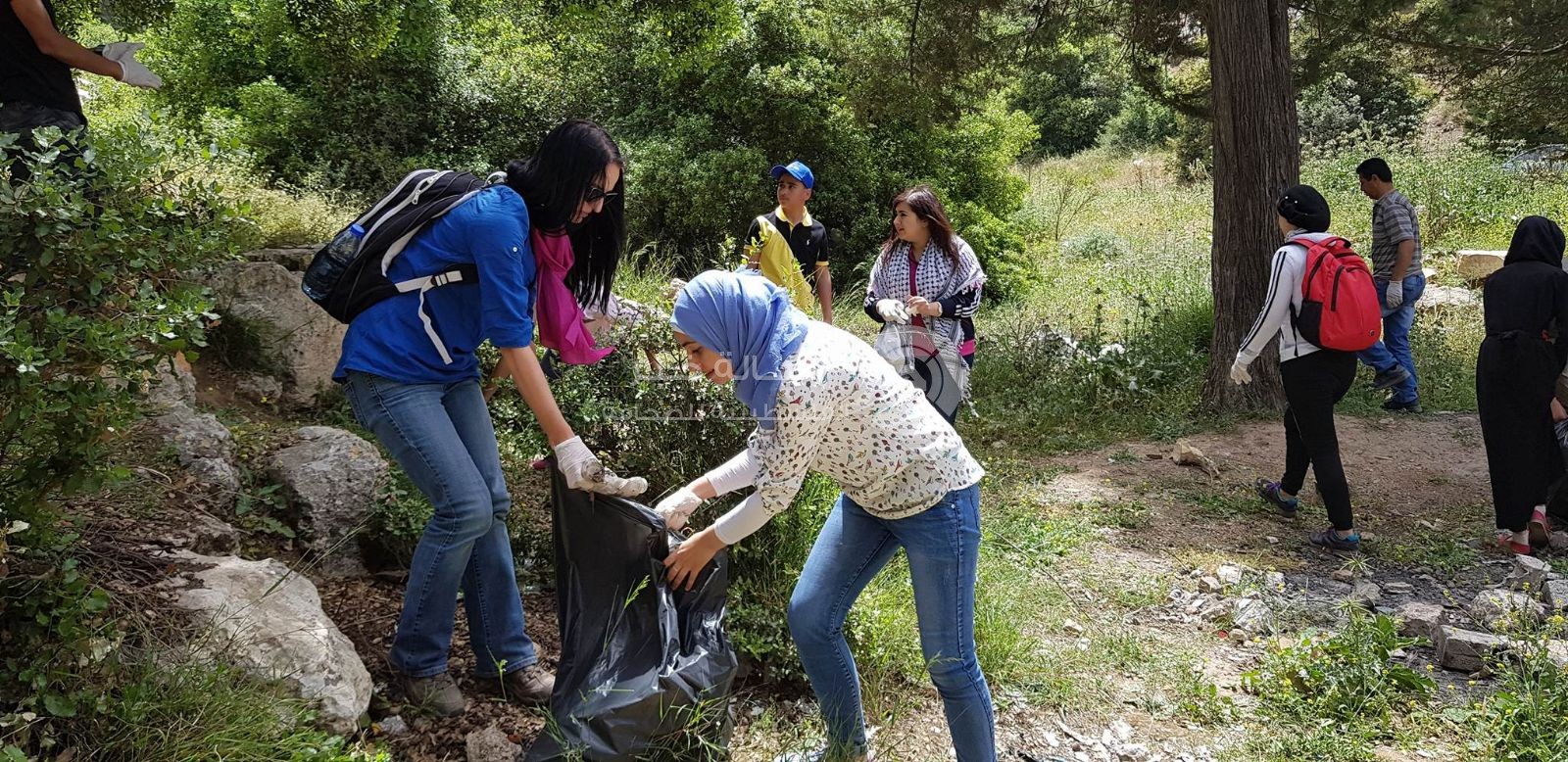 بالصور: محميات فلسطين يُنفذ مساراً بيئياً لمحمية وادي القف بالخليل