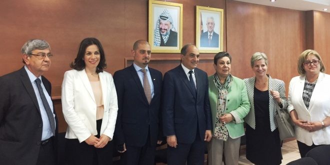 عشراوي تلتقي رئيس مجلس النواب القبرصي وتبحث معه آخر التطورات