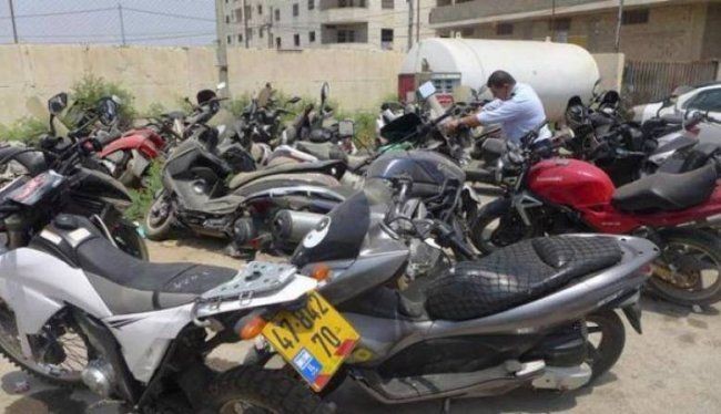 ضبط دراجات نارية مخالفة للقانون في جنين