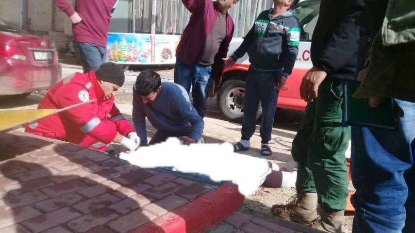 بالصور: إصابة خطيرة لسيدة سقطت من علو في جنين