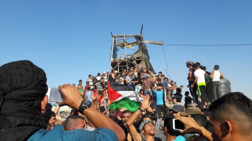 في جمعة مسيرات العودة الـ17