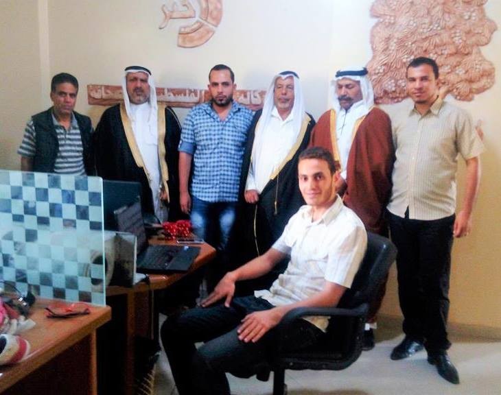بالصور: اتحاد القبائل العربية يزور مقر وكالة "خبر" بغزة