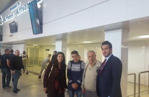  الطفل درويش يصل فرنسا للعلاج