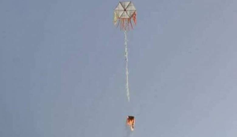 5 حرائق بأحراش الاحتلال شرقي القطاع بفعل طائرات ورقية