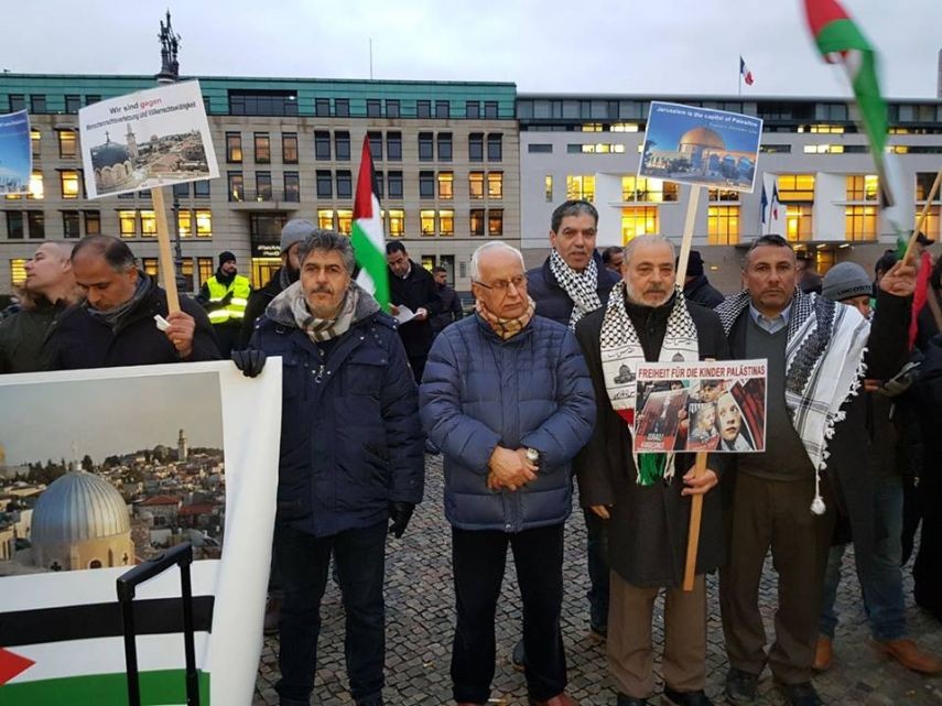 بالصور: اعتصام تضامني مع القدس والأسيرات في برلين