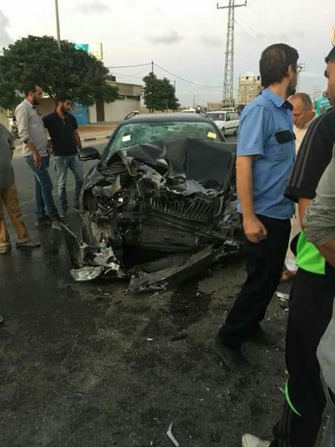 "10" إصابات جراء حادث سير جنوب القطاع