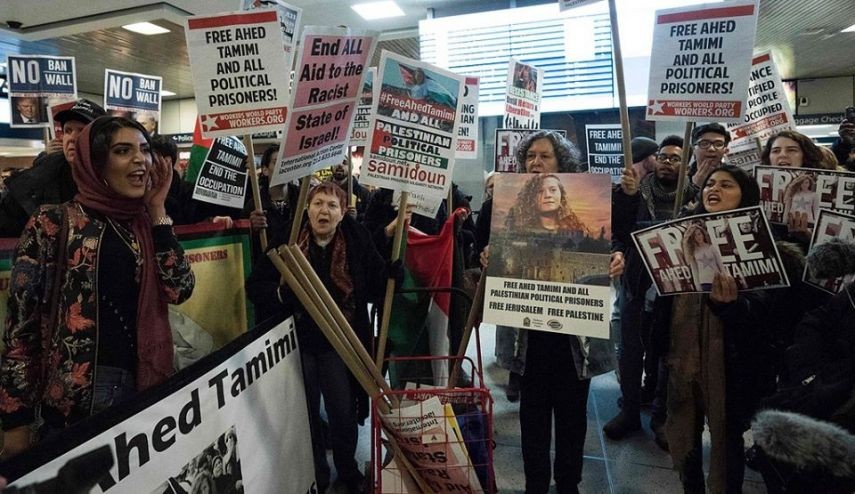 تظاهرة تضامنية مع الطفلة الأسيرة "التميمي" في أمستردام
