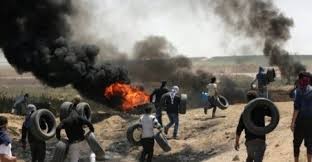 الاحتلال يقمع تظاهرة سلمية شرقي غزة