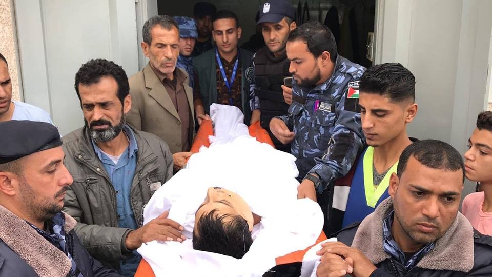 بالصور: تشييع جثمان الشهيد قحمان شمال القطاع