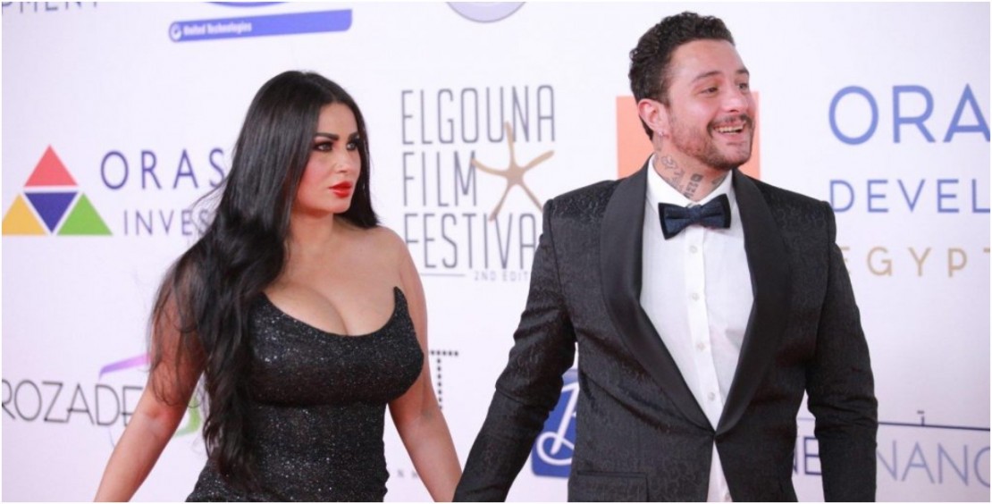 ندى كامل تردّ على الانتقادات بـ3 قبلات حميميّة لزوجها أحمد الفيشاوي!
