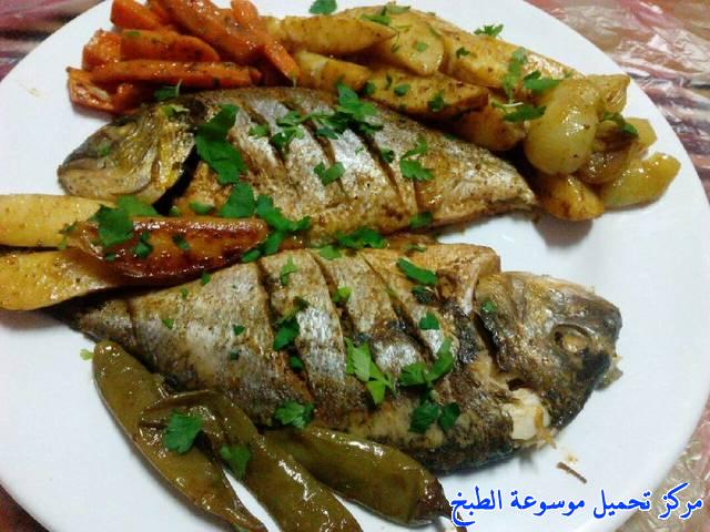 سمك دنيس بالفرن