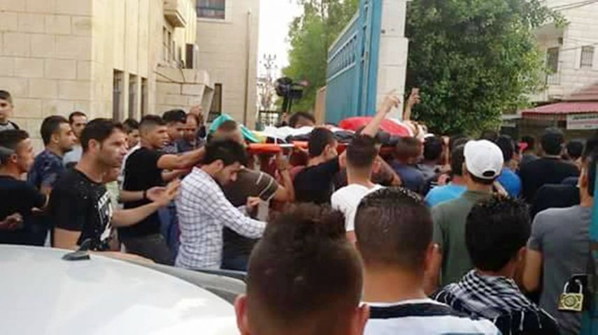 جماهير جنين تشيع جثماني الشهيدين صلاح وسلامة 