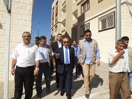 الحساينة يتفقد مشروع إسكان الحالات الاجتماعية في القطاع