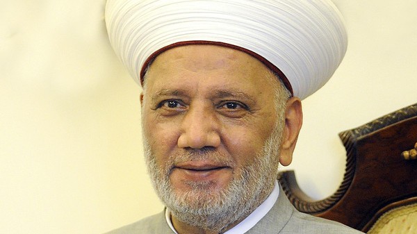 مفتي لبنان يؤكد على أحقية الفلسطينيين بالاستقلال وتقرير المصير