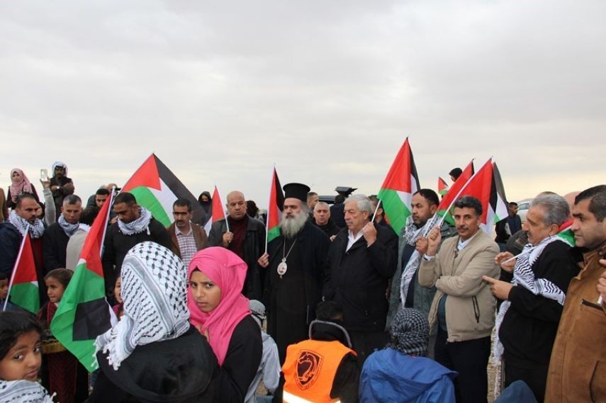 وقفة تضامنية مع أهالي تجمع "جبل البابا" شرق القدس