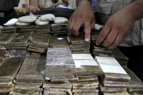 ضبط مواد يشتبه بأنها مخدرة في جنين