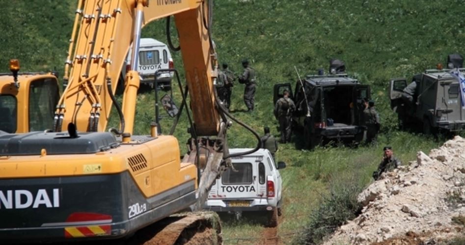 بيت لحم: قوات الاحتلال تستولي على جرافة في بلدة تقوع