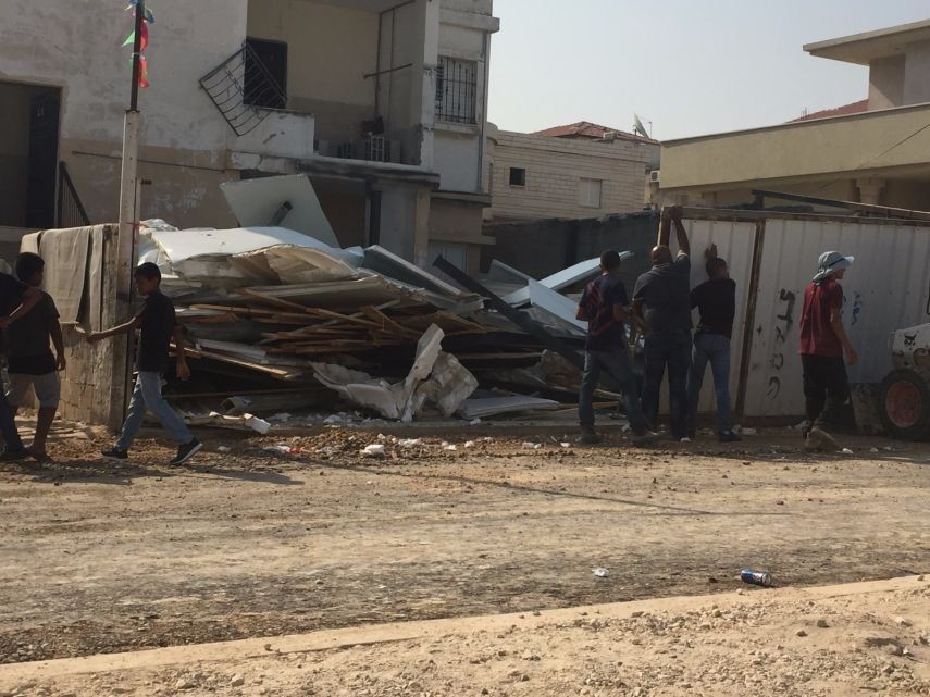 هدم منزل فلسطيني بشكل جزئي في مدينة اللد