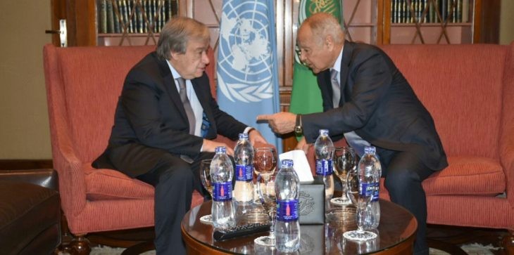 أبو الغيط وغوتيريس يؤكدان على حقوق الشعب الفلسطيني ومشروعيتها