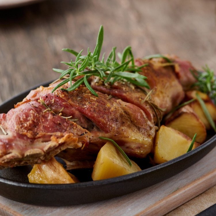 فخذ الخروف المشوي للعيد