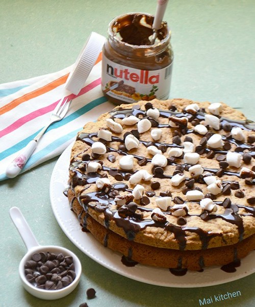 كوكيز الشوفان بالشوكولاتة والمارشميلو