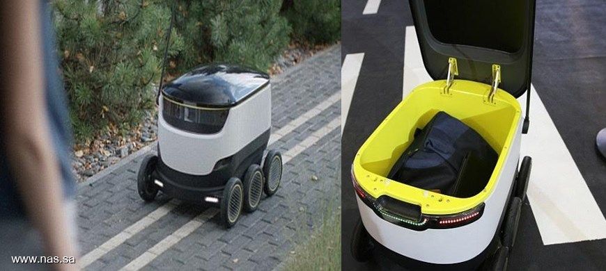 الكشف عن روبوت لتوصيل الطلبات للمنازل عبر تطبيق هاتفي