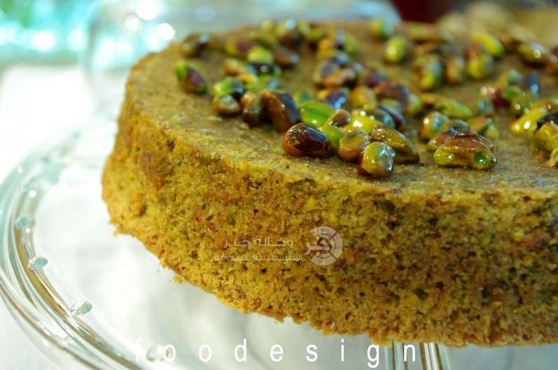 كيكة الفستق الحلبي