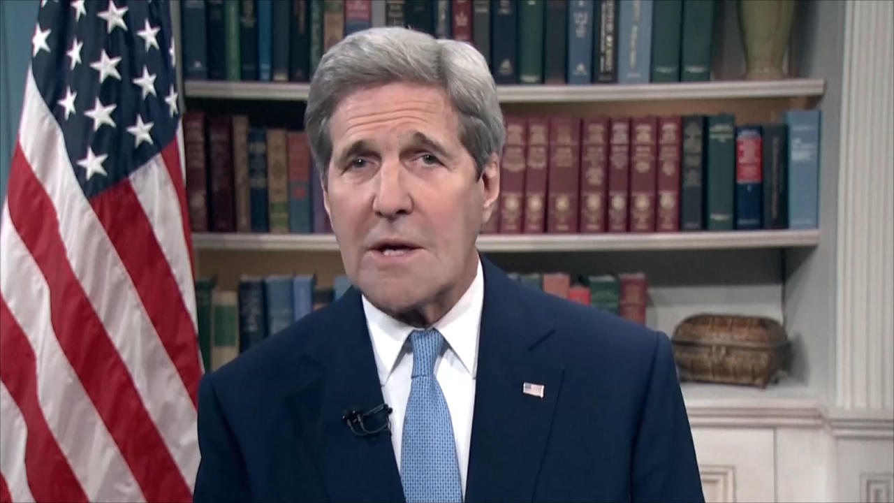كيري للسوريين: تفاوضوا "بحسن نية" وجنيف فرصة تاريخية
