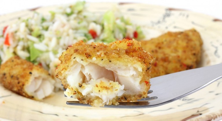 فيليه سمك أبيض بجبن