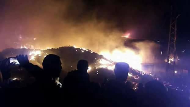 بالصور: الدفاع المدني يسيطر على حريقين في جنين