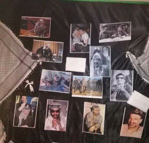 مدرسة برقين في جنين تقيم معرضاً للصور إحياء لذكرى "أبو عمار"