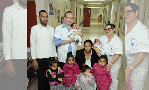 الأراضي المحتلة : عائلة ترزق بثلاث توئم خلال أربع سنوات في جسر الزرقاء