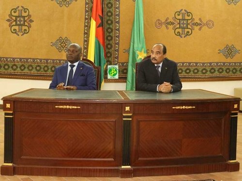 رئيسا موريتانيا وغينيا يؤكدان على دعمهما لحقوق الشعب الفلسطيني