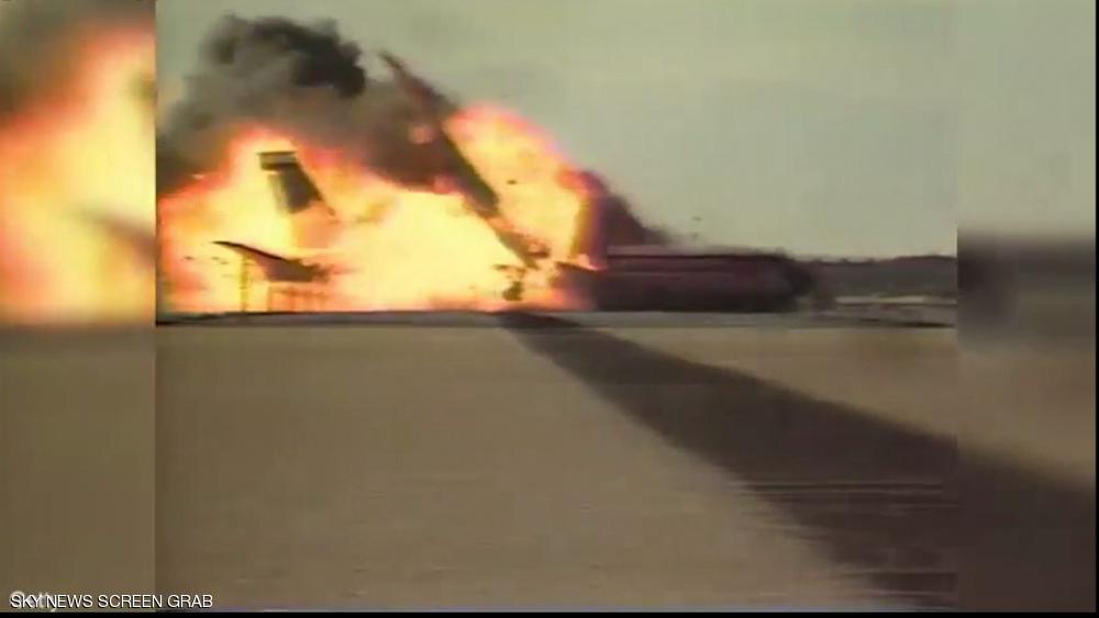 بعد 30 عاما.. الكشف عن فيديو تاريخي لتحطم "بوينغ" بالصحراء