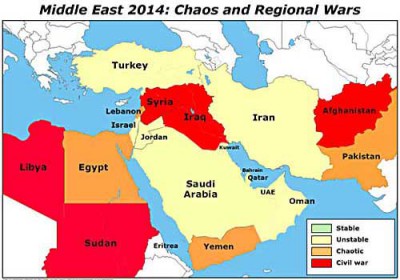 مركز أبحاث الأمن القوميّ بتل أبيب: الشرق الأوسط سيتفكك لكياناتٍ عديدةٍ