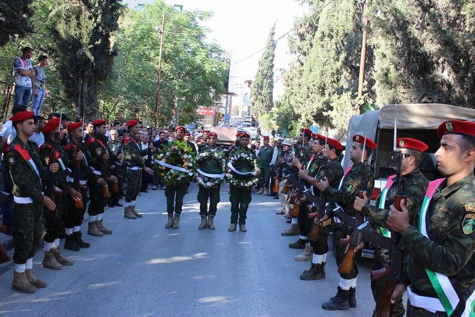 جنين: تشييع شهيد الأمن الوطني أحمد عتيق في موكب جنائزي مهيب